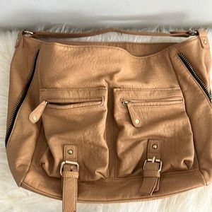 JustFab Tan Hobo Purse